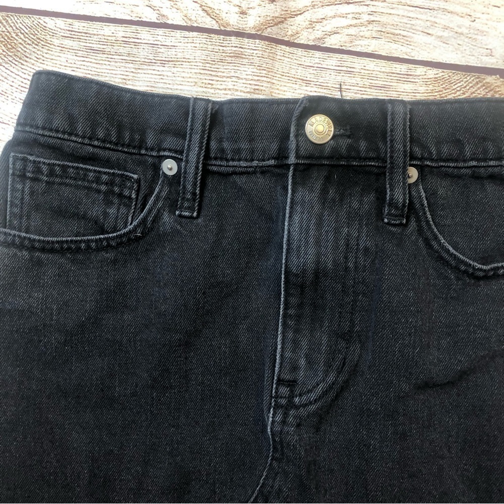 Madewell Black Denim Skirt - Picture 2 of 8